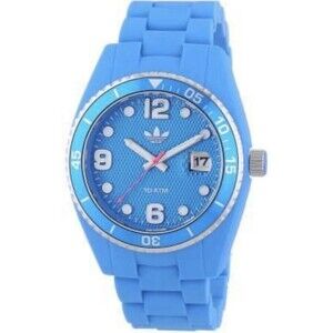 Adidas Brisbane Watch ADH6163 Blue Silicone NOS New w/ Case Rare